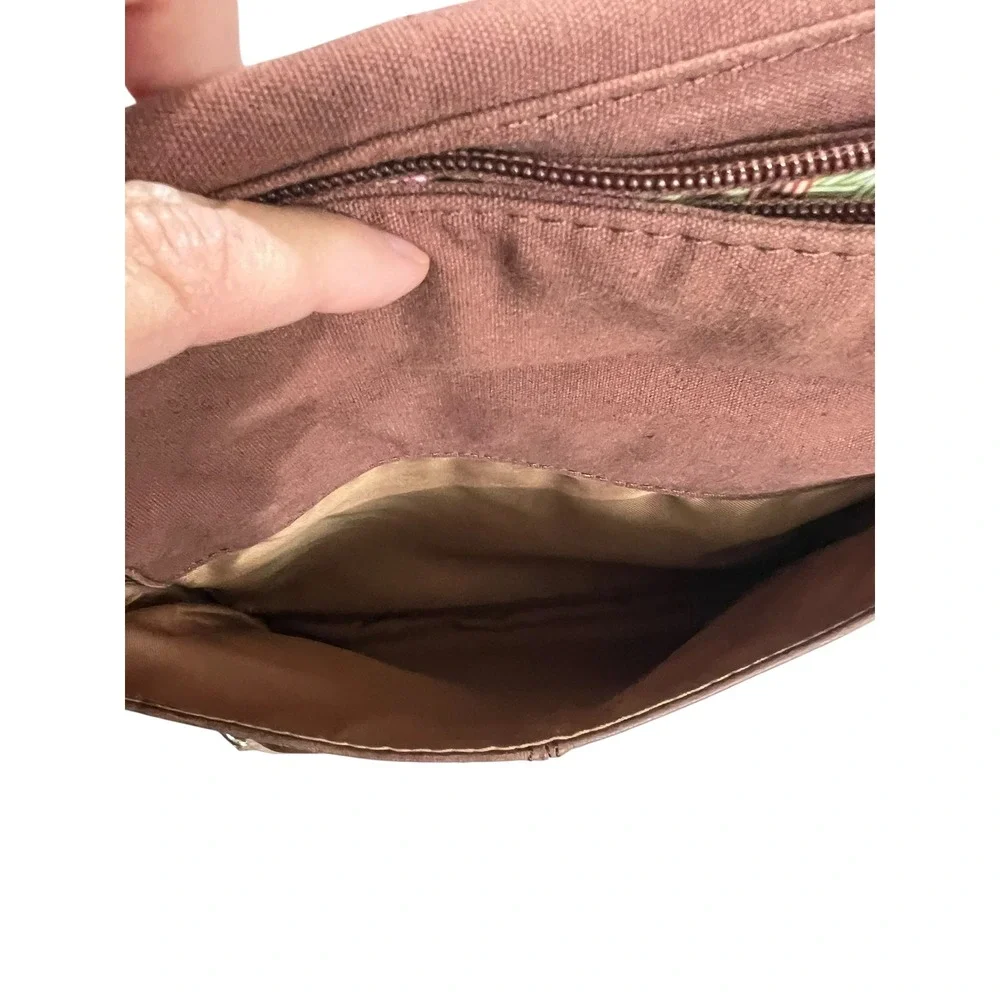 The Sak Brown Distressed Leather Convertible Backpack Crossbody Bag